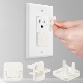 Outlet Covers Baby Proofing, 60 Pack Child Proof Plug Socket Covers Electric Plug Protectors Safety Caps with Hidden Pull Handle, for US 3-Prong